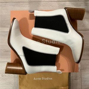 Brand new acne studios boots in white